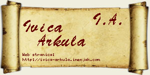Ivica Arkula vizit kartica